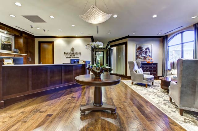 Reception Area of Cary Bank