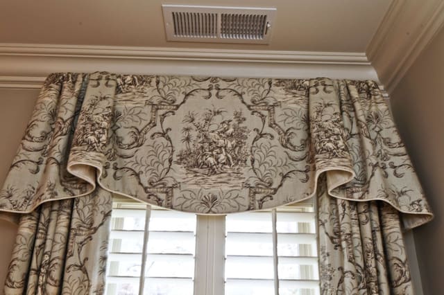 Custom Window Treatments - Drapery Panels with Valance