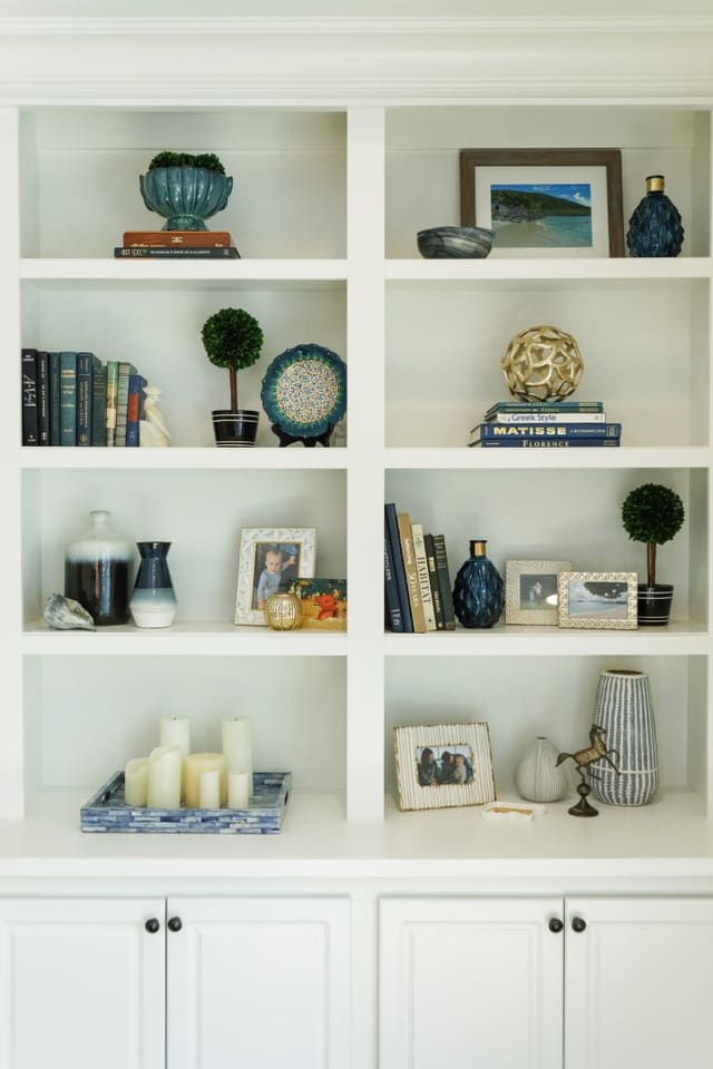 Accessorized built-ins in Chapel Hill custom home