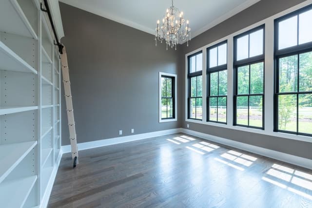 Study Overlooking Front Yard