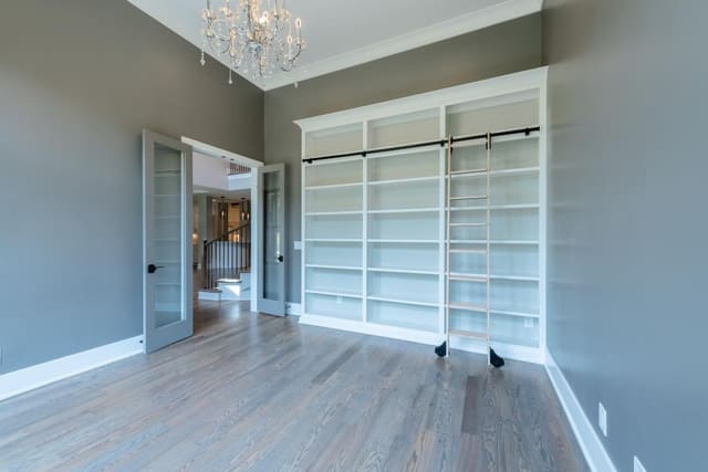 Study Room with Built-in Shelving
