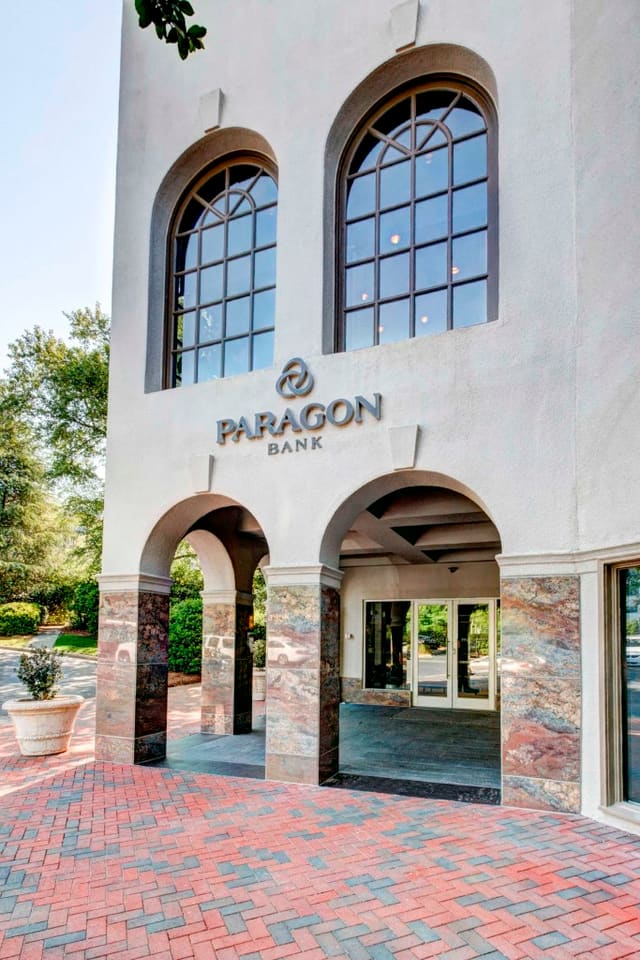 Remodeled Exterior of Paragon Bank in Charlotte