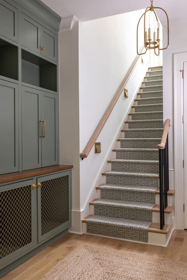 Mud Room with Staircase Entrance