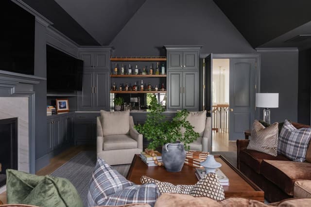 Man Cave with Wet Bar