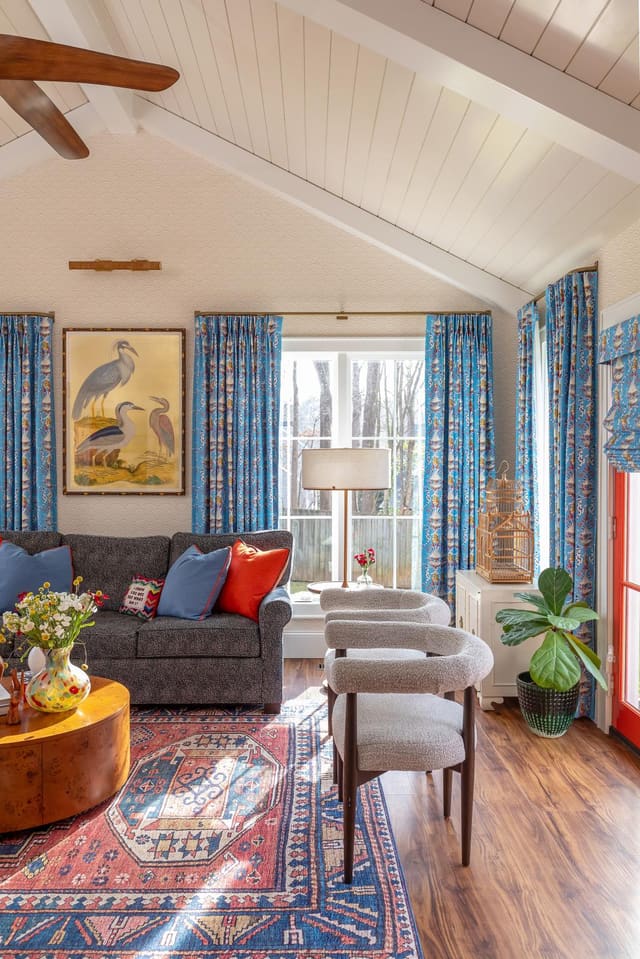 Living Room with accent chairs and natural light