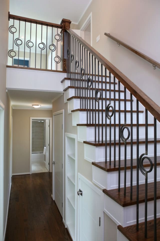 Staircase in Downtown Raleigh home