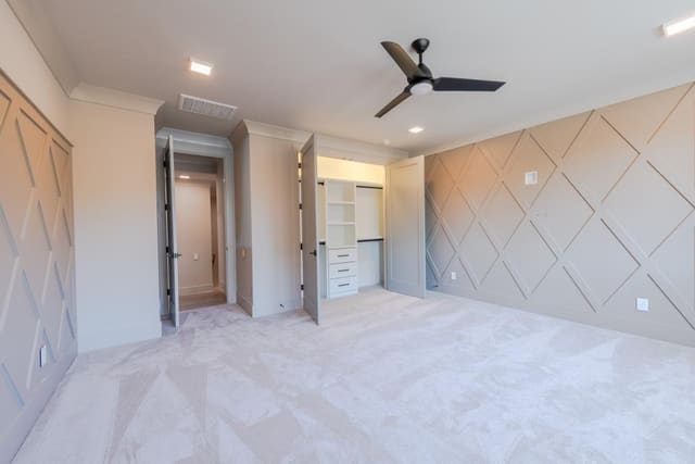 Guest Bedroom with Neutral Wall Panelling