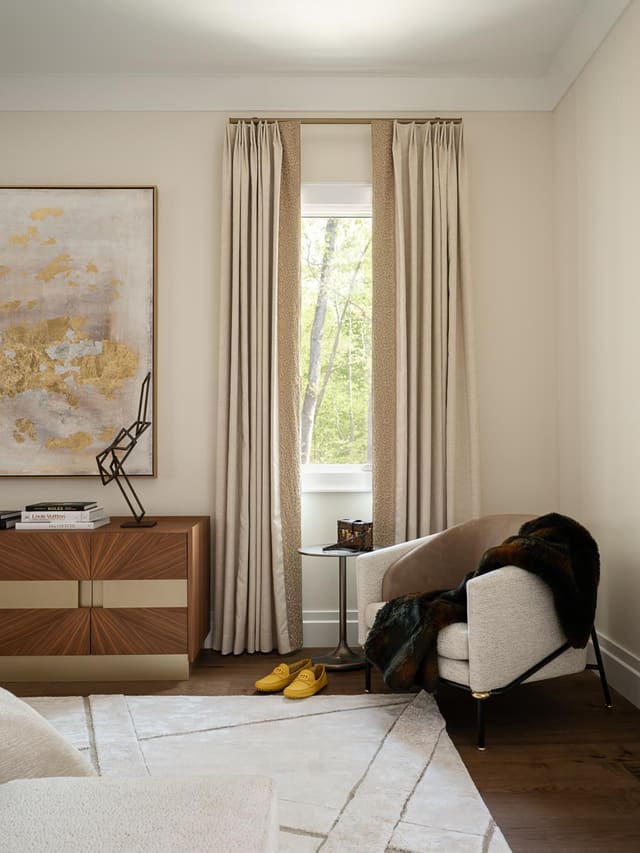 Master Bedroom Accent Chair & Drapery