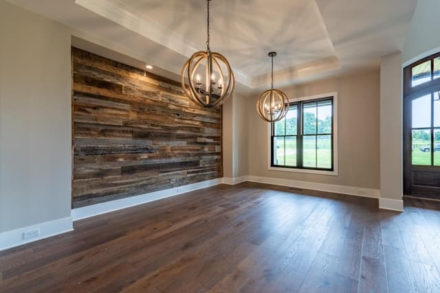 Dining Area with Accent Wall