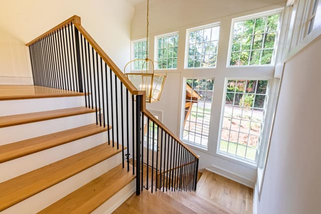 Staircase of Raleigh home