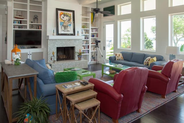 Morehead Beach Home - interior design by Design Works Studio