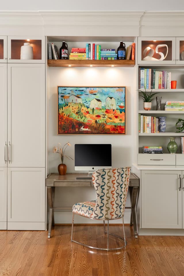 Built-in desk nook