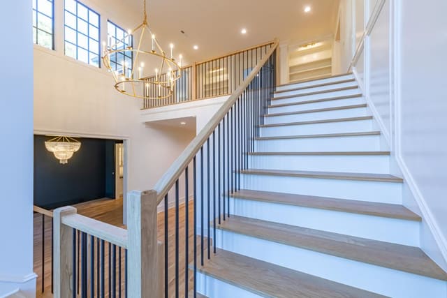 Staircase with Visual Comfort Light