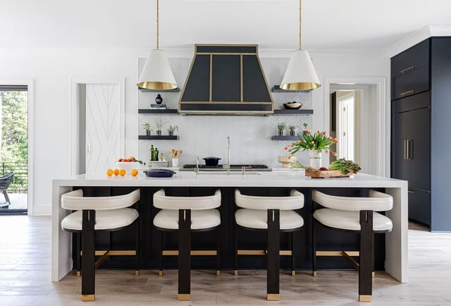 North Raleigh Home (Bost Homes) - interior design by Design Works Studio