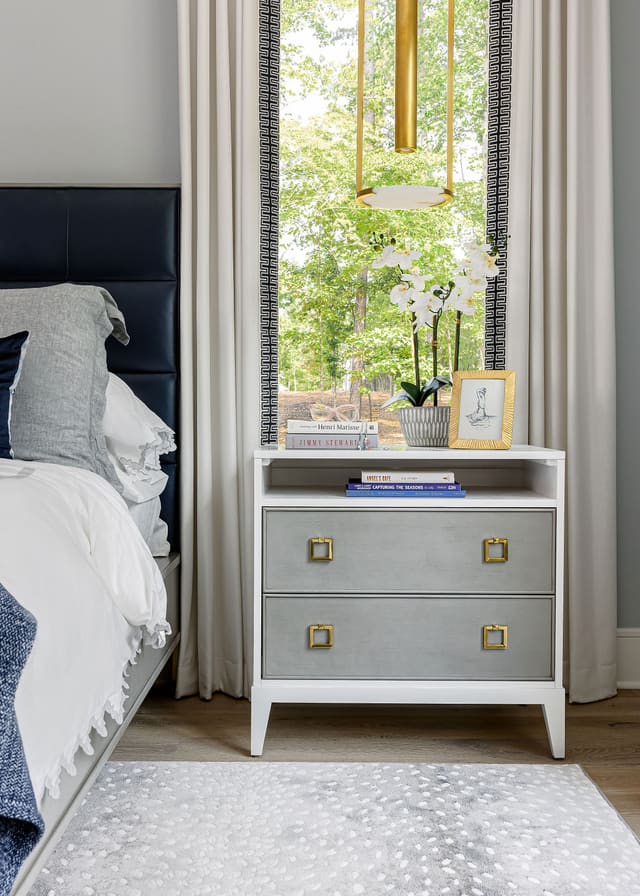Master bedroom nightstand.