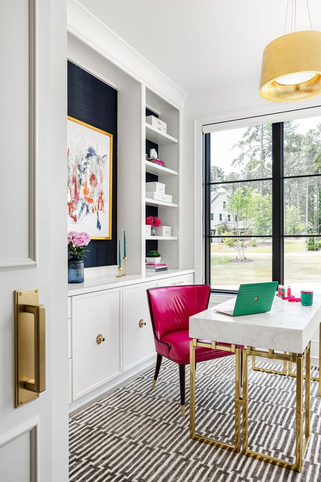 Bright and airy home office.