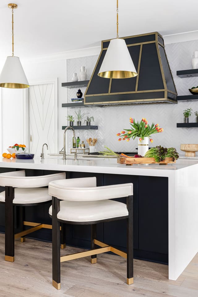 Open concept kitchen.