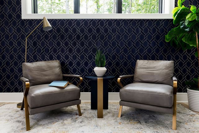 Sitting area in the study.