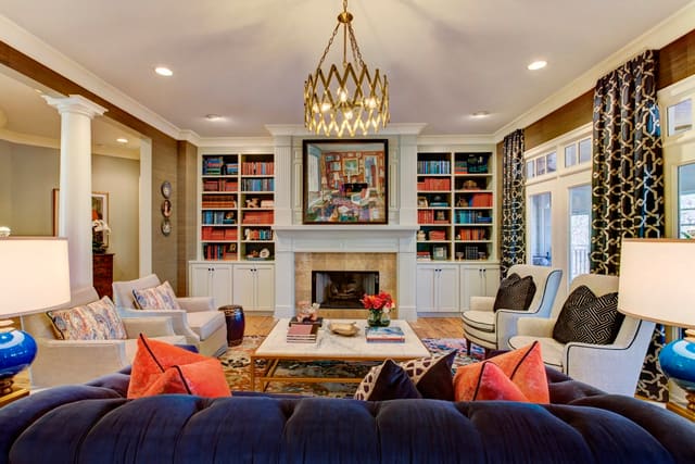 North Raleigh Home - interior design by Design Works Studio