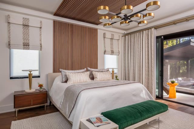Master Bedroom with Wall Panelling