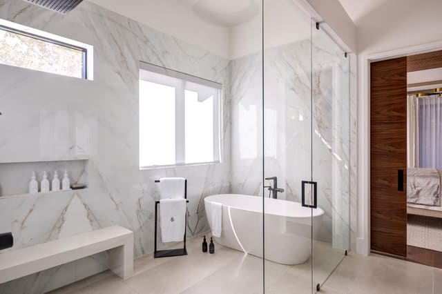 Marble Walk-in Shower