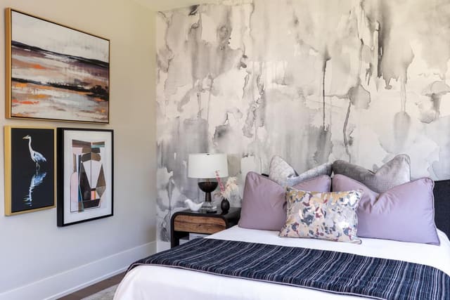 Guest Bedroom with Accent Wall