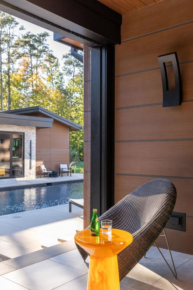 Master Bedroom Patio Overlooking Pool