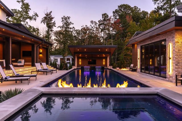 Overlook of Pool/Backyard
