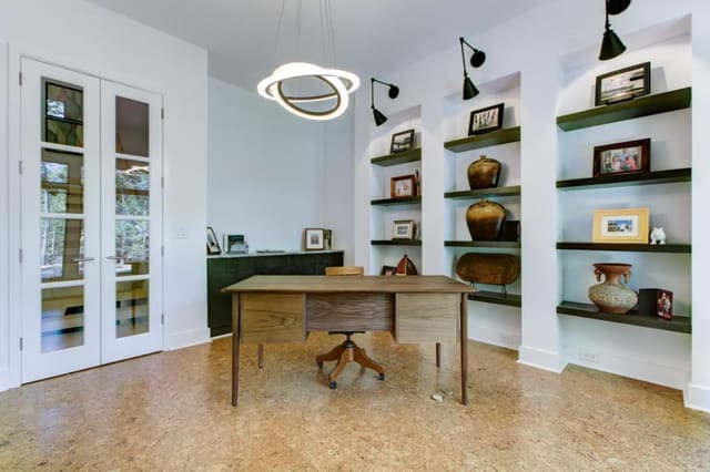 Modern Study in Avalaire neighborhood