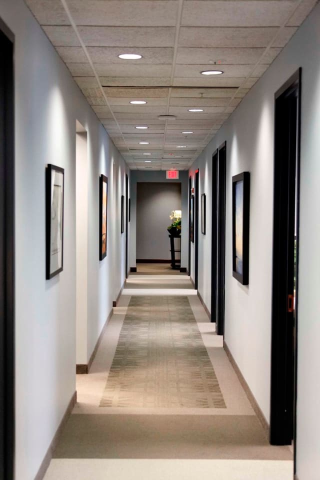 Hallway at Hatteras Office