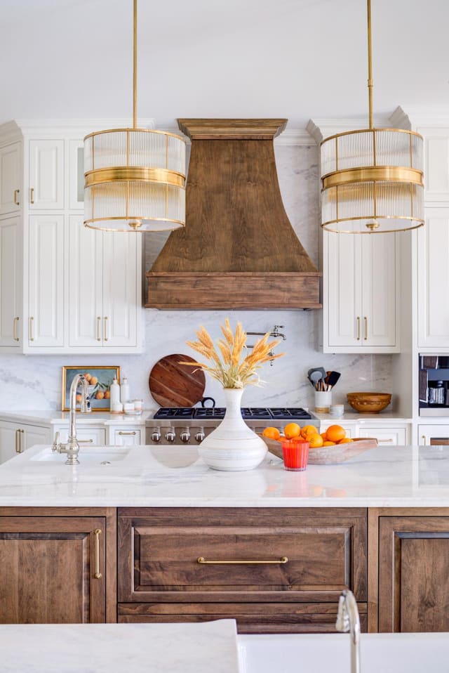 Bright kitchen with natural wood accents.