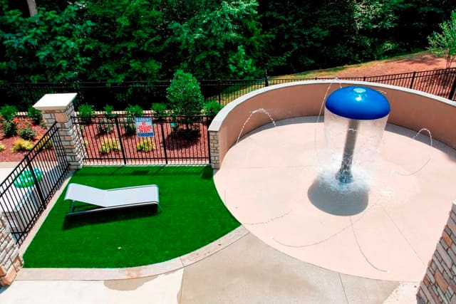 Splash pad at Raleigh Clubhouse