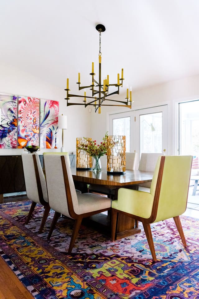 Raleigh Mid-Century Modern Makeover - interior design by Design Works Studio