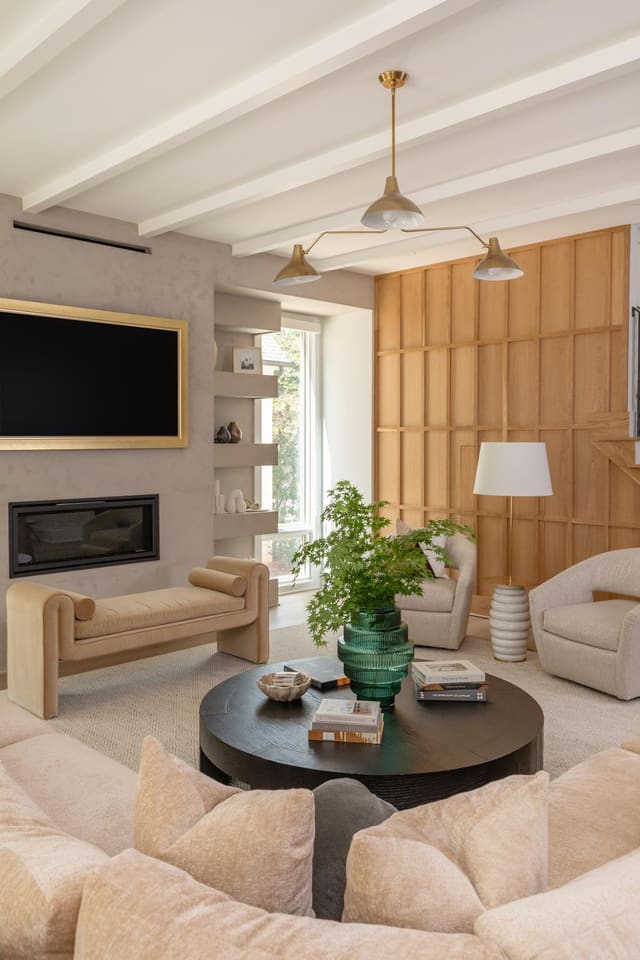 Living Room with Neutral Furniture