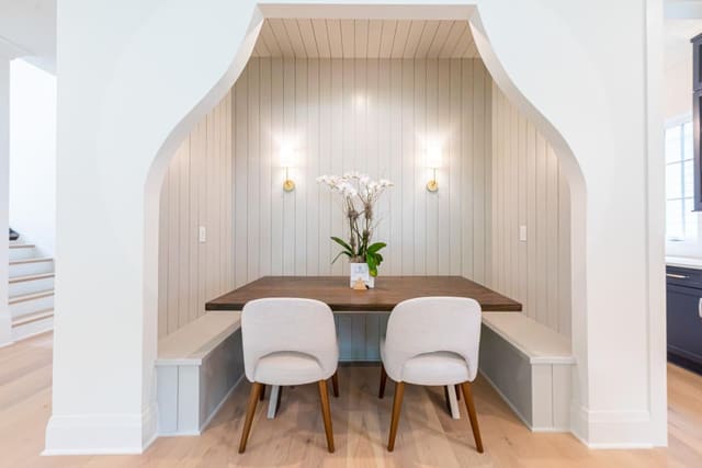 Kitchen area dining nook