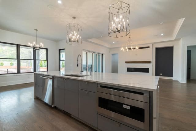 Kitchen Overlooking Living Area