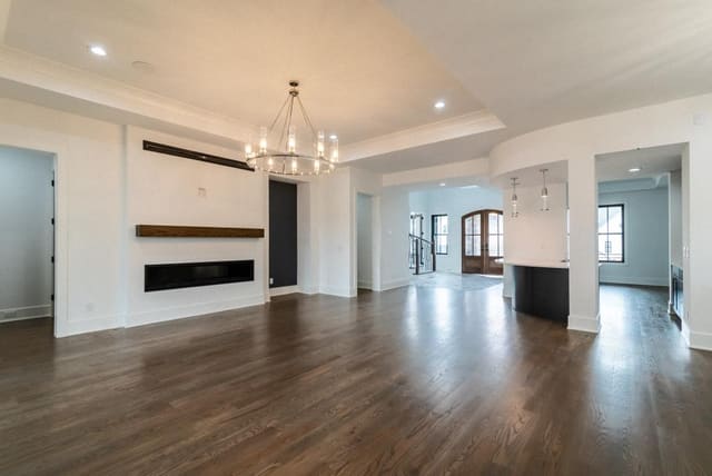 Open Concept Looking into Foyer and Wet Bar
