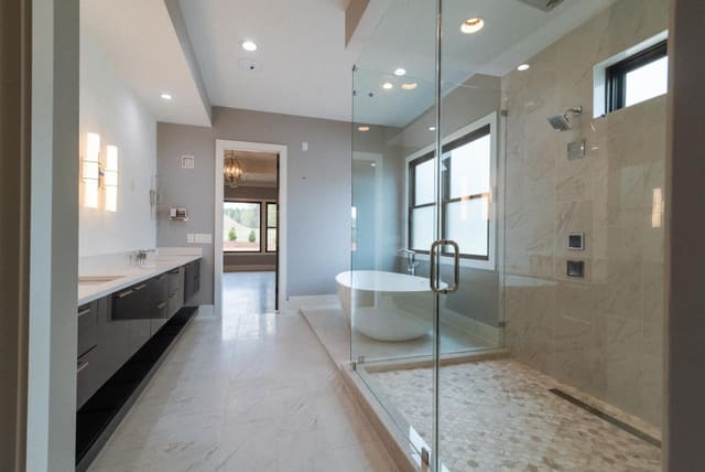 Master Bath looking into Bedroom