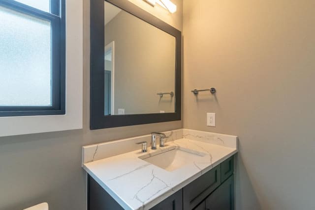 Guest Bath with Marble Countertops