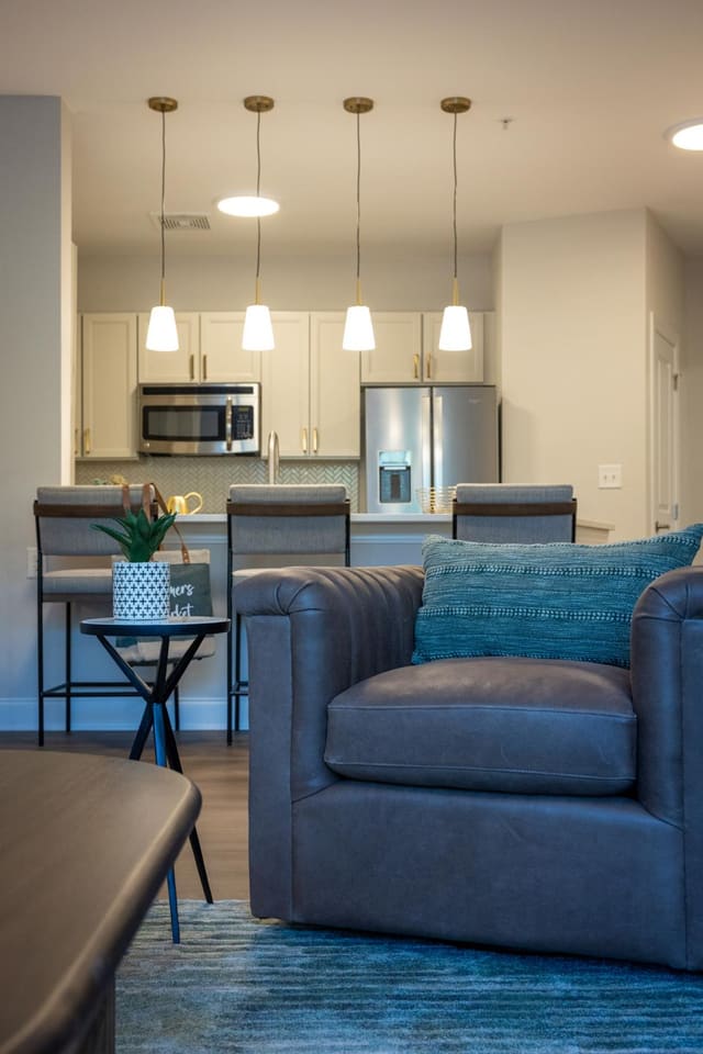 Living Area overlooking Kitchen