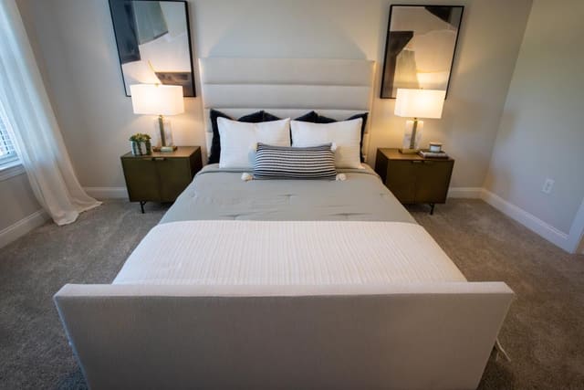 Bedroom with Brass Accents