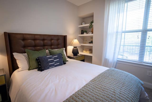 Bedroom with Built-in Shelving