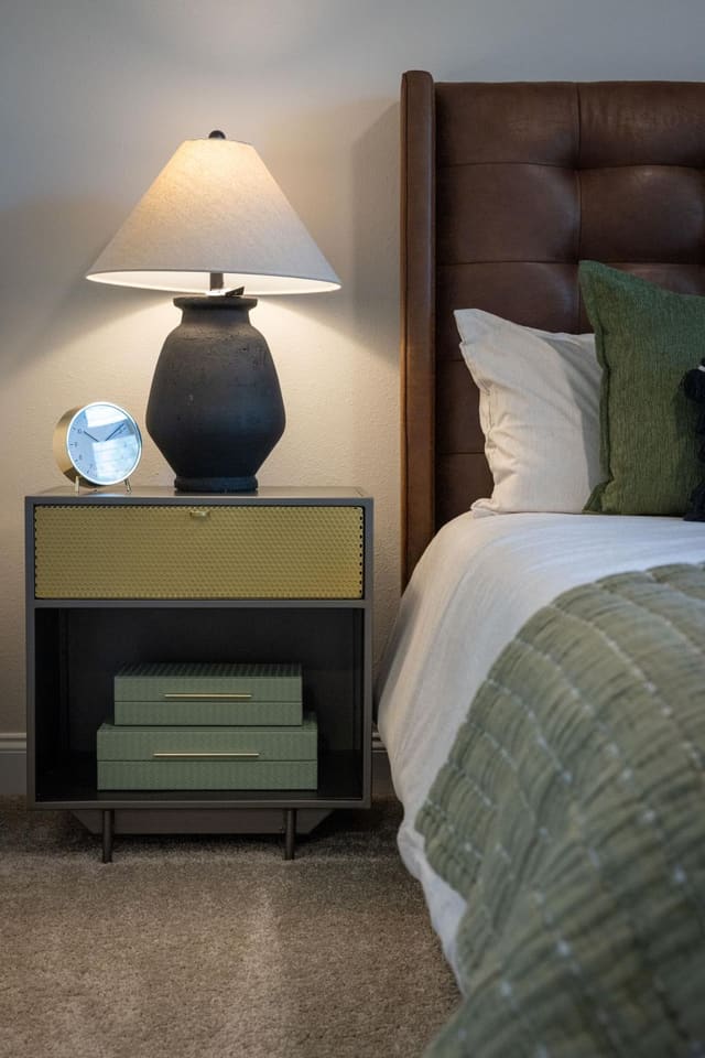 Bedroom Nightstand Closeup