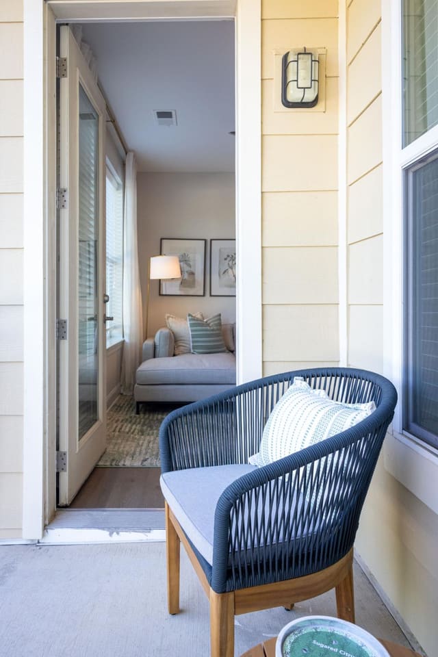 Outdoor Patio Overlooking Living Room