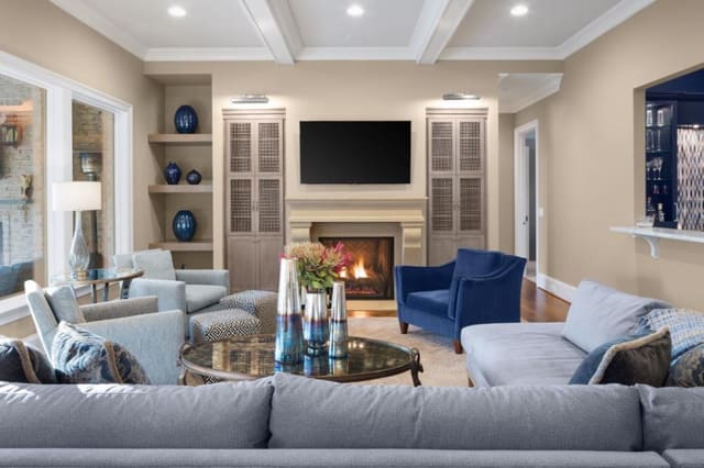 Wake Forest Home (Bost Custom Homes) - interior design by Design Works Studio
