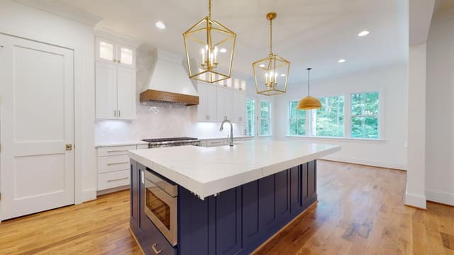 West Durham Kitchen 1 (Sage Built) - interior design by Design Works Studio