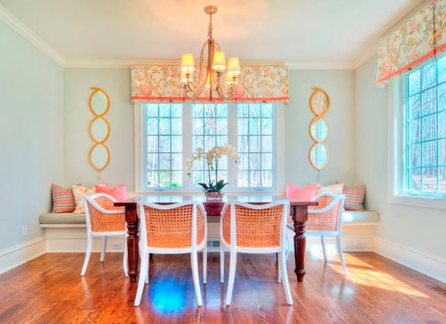 West Raleigh Breakfast Room - interior design by Design Works Studio