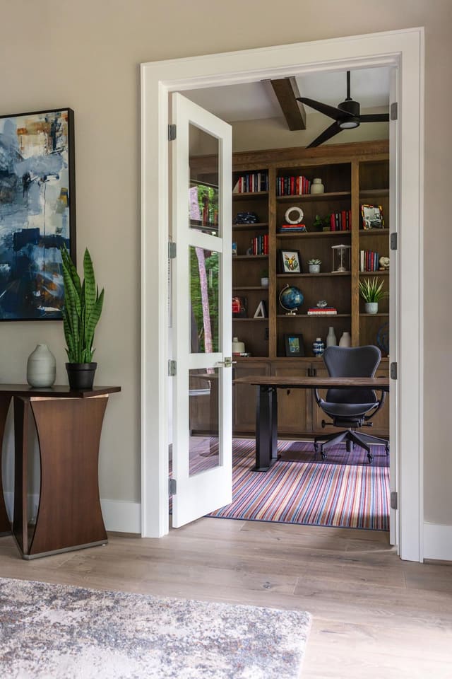 French Doors Leading into Office