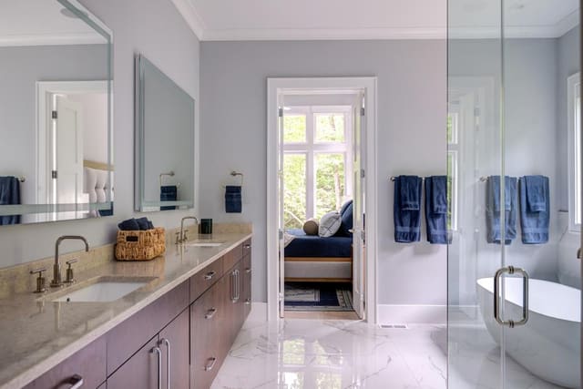 Master Bath Bedroom View
