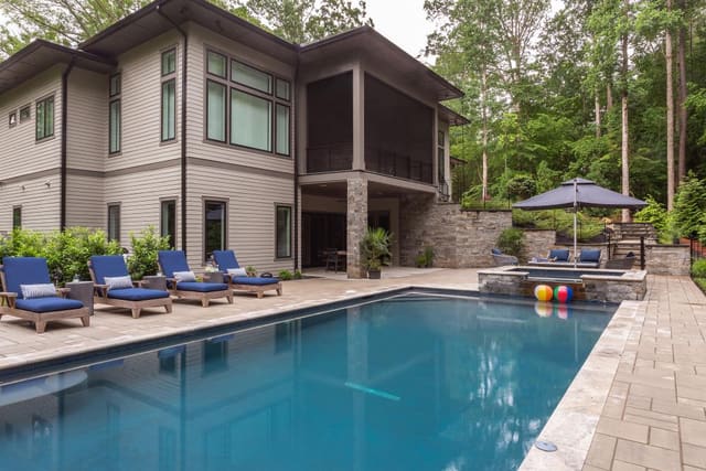 Overview of Backyard Pool